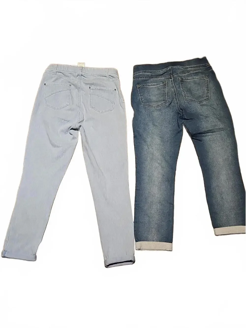 Bundle Of 2 Pull On Cuffed Capri Pants Size S - Picture 4 of 8